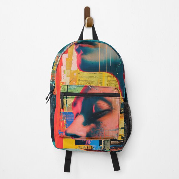 Item preview, Women portraits, digital distortion, intense glitch colors designed and sold by Piotrek0001.