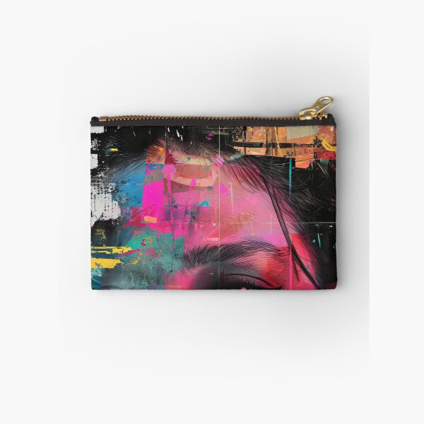 Item preview, Women portraits, digital distortion, intense glitch colors designed and sold by Piotrek0001.
