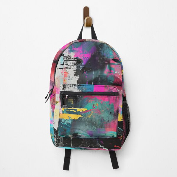Item preview, Women portraits, digital distortion, intense glitch colors designed and sold by Piotrek0001.