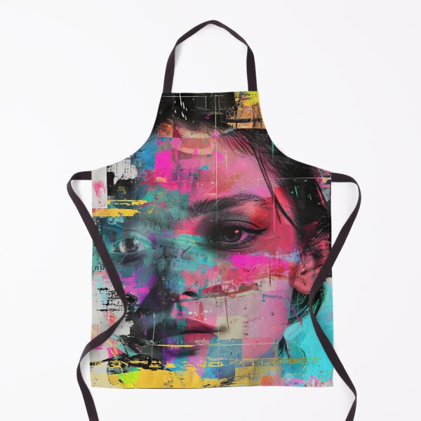 Item preview, Women portraits, digital distortion, intense glitch colors designed and sold by Piotrek0001.