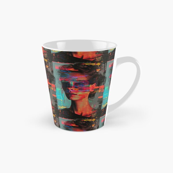 Item preview, Women portraits, digital distortion, intense glitch colors designed and sold by Piotrek0001.