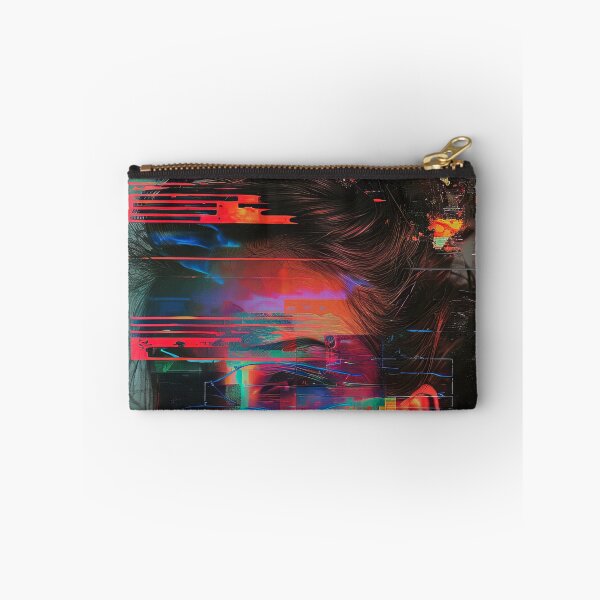 Item preview, Women portraits, digital distortion, intense glitch colors designed and sold by Piotrek0001.