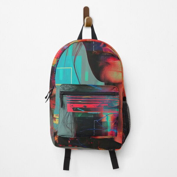 Item preview, Women portraits, digital distortion, intense glitch colors designed and sold by Piotrek0001.
