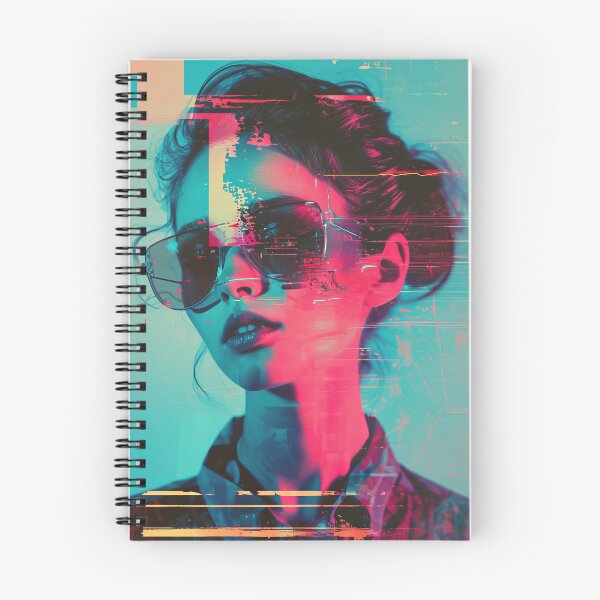 Item preview, Women portraits, digital distortion, intense glitch colors designed and sold by Piotrek0001.