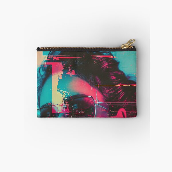 Item preview, Women portraits, digital distortion, intense glitch colors designed and sold by Piotrek0001.