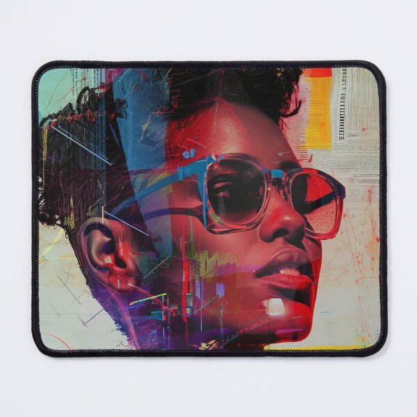 Item preview, Copy of Women portraits, digital distortion, intense glitch colors designed and sold by Piotrek0001.