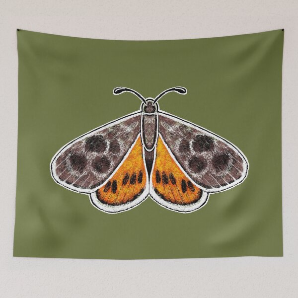 Item preview, "Golden Sun Moth" | Australian Critically Endangered Species designed and sold by LiseHoltArt.