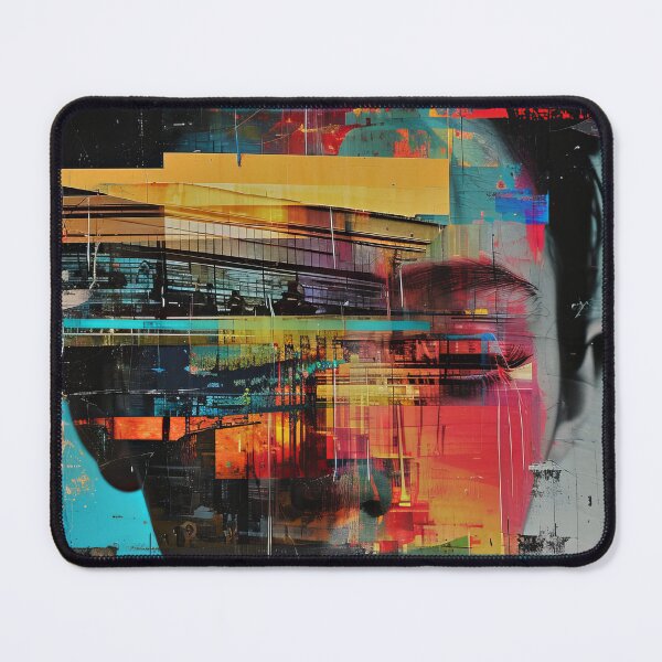 Item preview, Women portraits, digital distortion, intense glitch colors designed and sold by Piotrek0001.