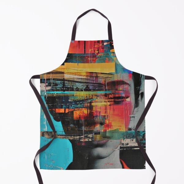 Item preview, Women portraits, digital distortion, intense glitch colors designed and sold by Piotrek0001.