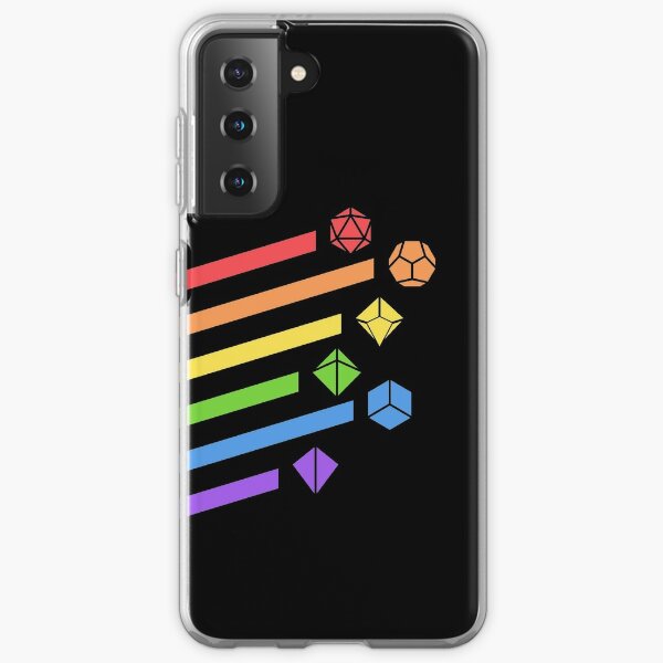 Rainbow Dice Set Tabletop RPG Gaming Samsung Galaxy Soft Case