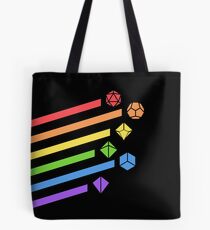 Regenbogen Würfel Set Tabletop RPG Gaming Tote Bag
