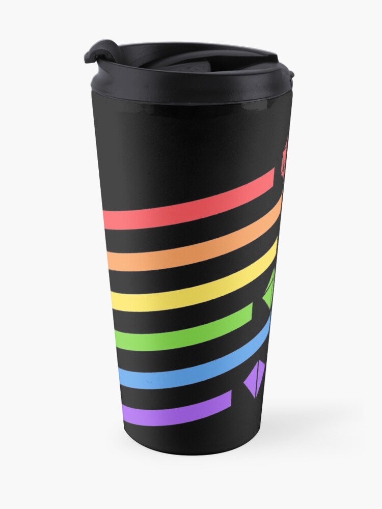 Alternate view of Rainbow Dice Set Tabletop RPG Gaming Travel Mug
