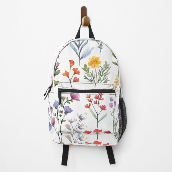 Item preview, Watercolor wildflowers on a white background designed and sold by mind-coloring.