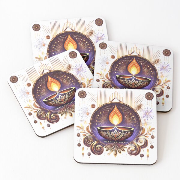 Item preview, Beautiful Happy Deepavali Art designed and sold by Wise-Stickers.