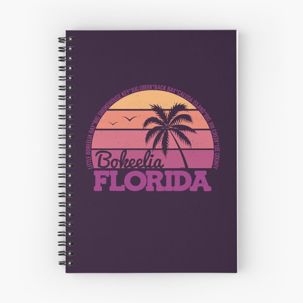 Item preview, Bokeelia Florida Sunset Retro Vintage Local Pride Logo designed and sold by CRHPOD20.