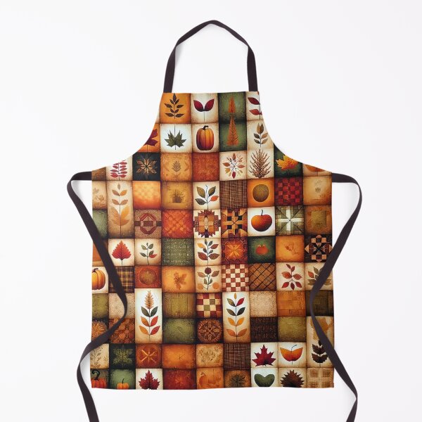 Item preview, Fall Colored Patchwork Pattern designed and sold by PinUpPizzazz.