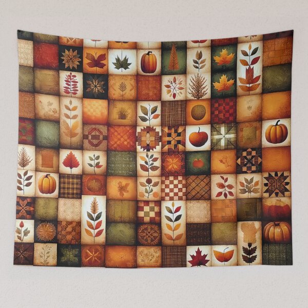 Item preview, Fall Colored Patchwork Pattern designed and sold by PinUpPizzazz.