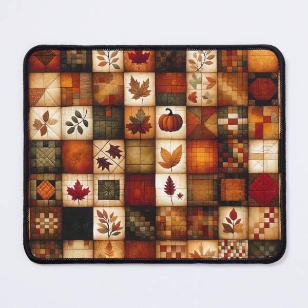 Item preview, Fall Colored Patchwork Pattern designed and sold by PinUpPizzazz.
