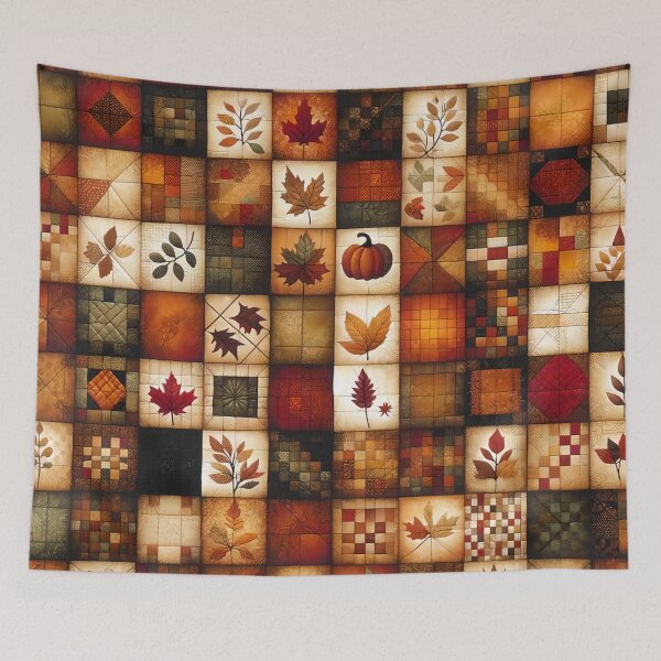 Item preview, Fall Colored Patchwork Pattern designed and sold by PinUpPizzazz.