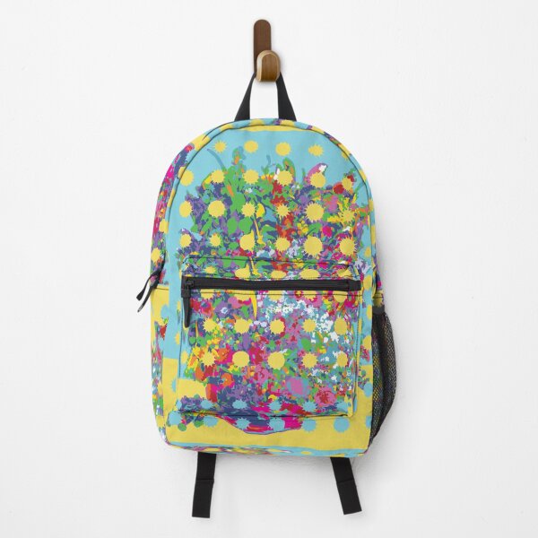 Item preview, "Bouquet of Flowers" Pop Classical art (after Courbet, 1862) designed and sold by HuzzaCreative.
