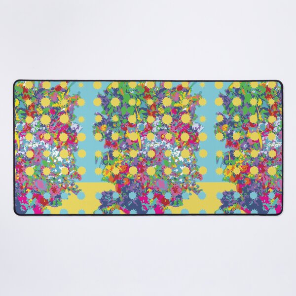 Item preview, "Bouquet of Flowers" Pop Classical art (after Courbet, 1862) designed and sold by HuzzaCreative.