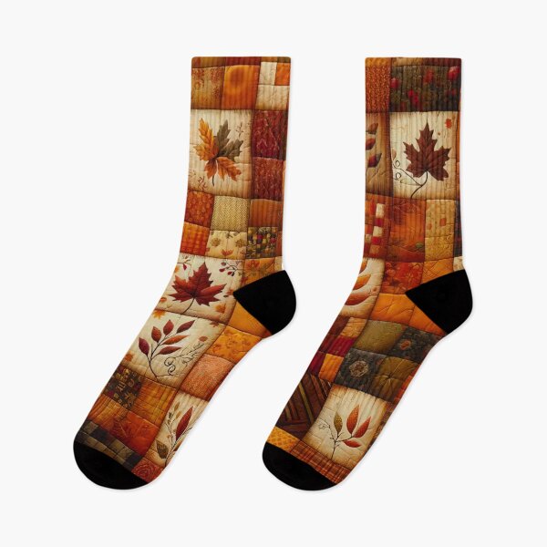Item preview, Fall Colored Patchwork Pattern designed and sold by PinUpPizzazz.