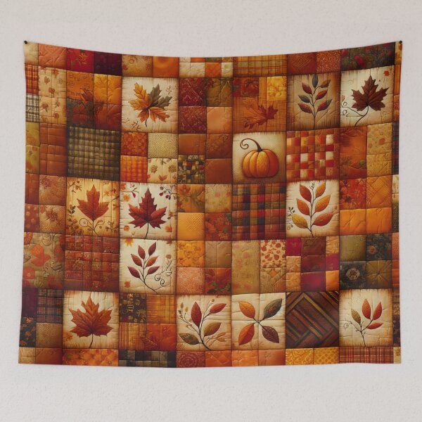 Item preview, Fall Colored Patchwork Pattern designed and sold by PinUpPizzazz.