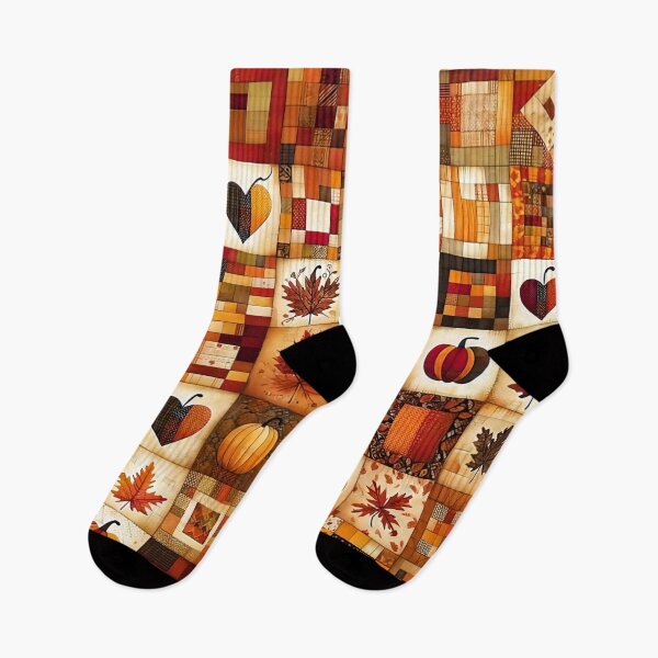 Item preview, Fall Colored Patchwork Pattern designed and sold by PinUpPizzazz.