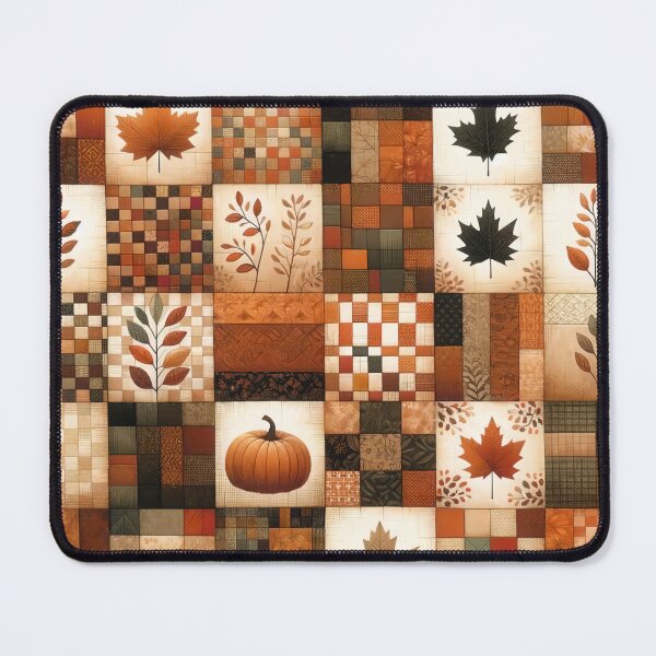 Item preview, Fall Colored Patchwork Pattern designed and sold by PinUpPizzazz.