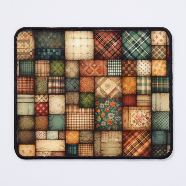 Item preview, Fall Colored Patchwork Pattern designed and sold by PinUpPizzazz.