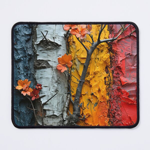 Item preview, Three-dimensional autumn tree collages with vibrant colors designed and sold by Piotrek0001.