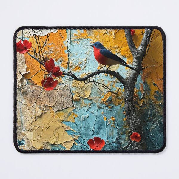 Item preview, Three-dimensional autumn tree collages with vibrant colors designed and sold by Piotrek0001.
