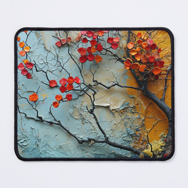 Item preview, Three-dimensional autumn tree collages with vibrant colors designed and sold by Piotrek0001.