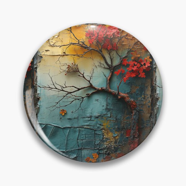 Item preview, Three-dimensional autumn tree collages with vibrant colors designed and sold by Piotrek0001.