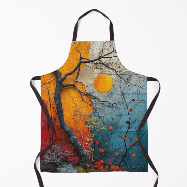 Item preview, Three-dimensional autumn tree collages with vibrant colors designed and sold by Piotrek0001.