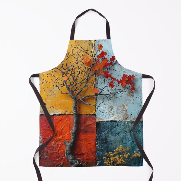 Item preview, Three-dimensional autumn tree collages with vibrant colors designed and sold by Piotrek0001.
