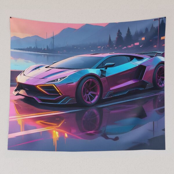 Artikelvorschau, Cyberpunk-Hypercar am See entworfen und verkauft von papi1998.
