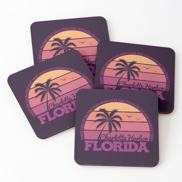 Item preview, Charlotte Harbor Florida Sunset Retro Vintage Local Pride Logo designed and sold by CRHPOD20.