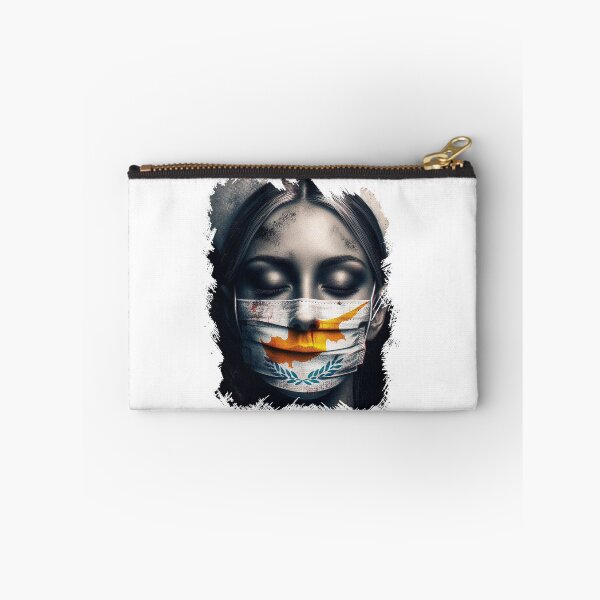 Item preview, A woman with a blindfold on her face Gagged mouth designed and sold by AiPoliviosArt.