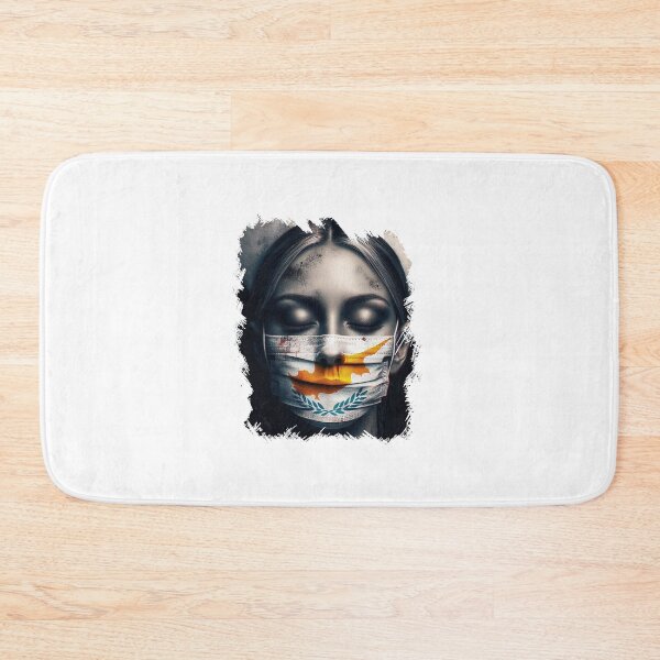 Item preview, A woman with a blindfold on her face Gagged mouth designed and sold by AiPoliviosArt.