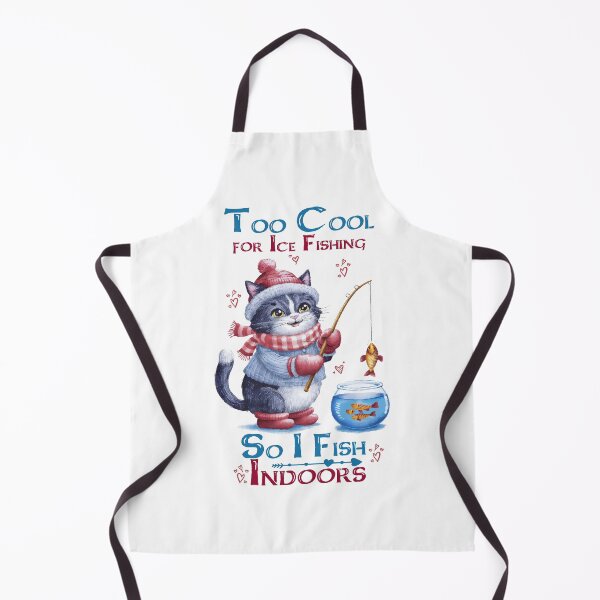 Item preview, Funny Cat Indoor Fishing Design for Christmas Holiday designed and sold by BDLuck2021.