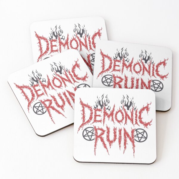 Item preview, Demonic Ruin - Sinister Flames and Symbols designed and sold by DITCHB .