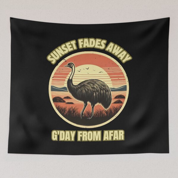 Item preview, Sunset Fades Away G'day From Afar - Ochre Dreams Of The Outback designed and sold by SplashTastic.