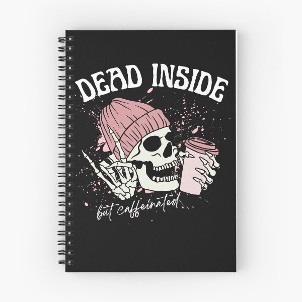 Item preview, Dread Inside But Caffeinated Funny Skeleton Coffee Lover designed and sold by thebest-2studio.