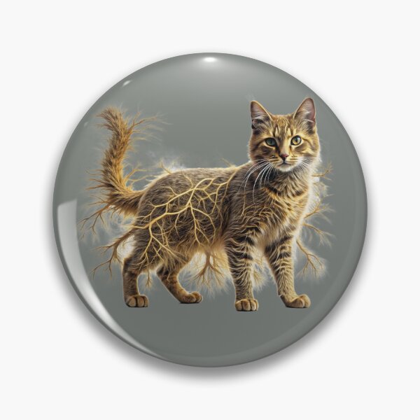 Item preview, Cat with Tree-Root Patterned Fur. designed and sold by PholPol1959.