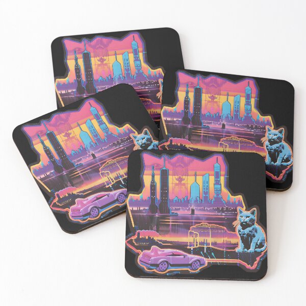 Item preview, Neon City Cat designed and sold by meaowclub.