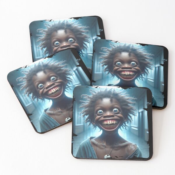 Item preview, Crazy Girl with Wild Grin and Mad Eyes designed and sold by Hungry-Murphy.