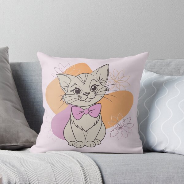 Artikelvorschau, süße Blumenkatze Lineart entworfen und verkauft von rlav123.
