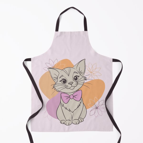 Item preview, cute floral cat lineart designed and sold by rlav123.