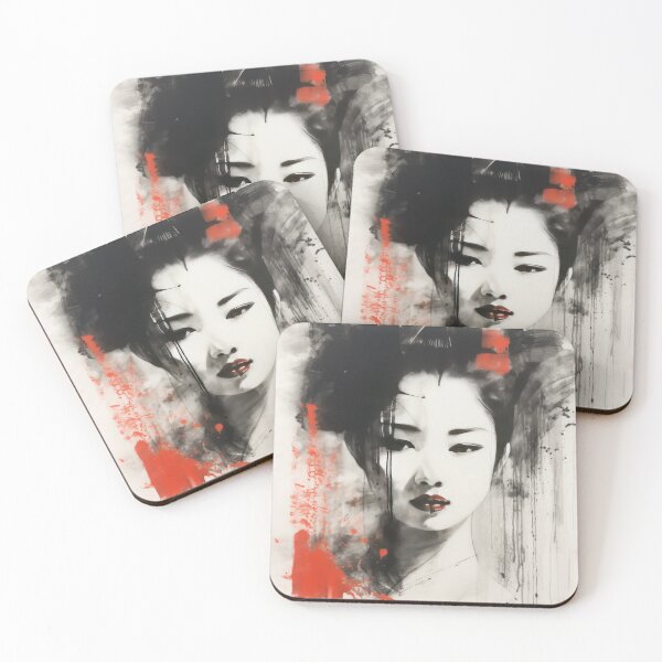 Item preview, Geisha Monotype 4 designed and sold by TinyRed SpiralArt.